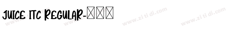 juice itc regular字体转换